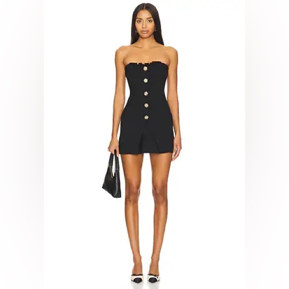 MAJORELLE Revolve Brooke Mini Dress In Black size XXS New With Tags - Picture 1 of 8